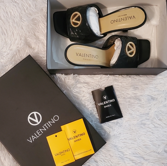 ✨️ Valentino Venere Black Heels w/ Dustbag - Size 9 😍 - Picture 2 of 10